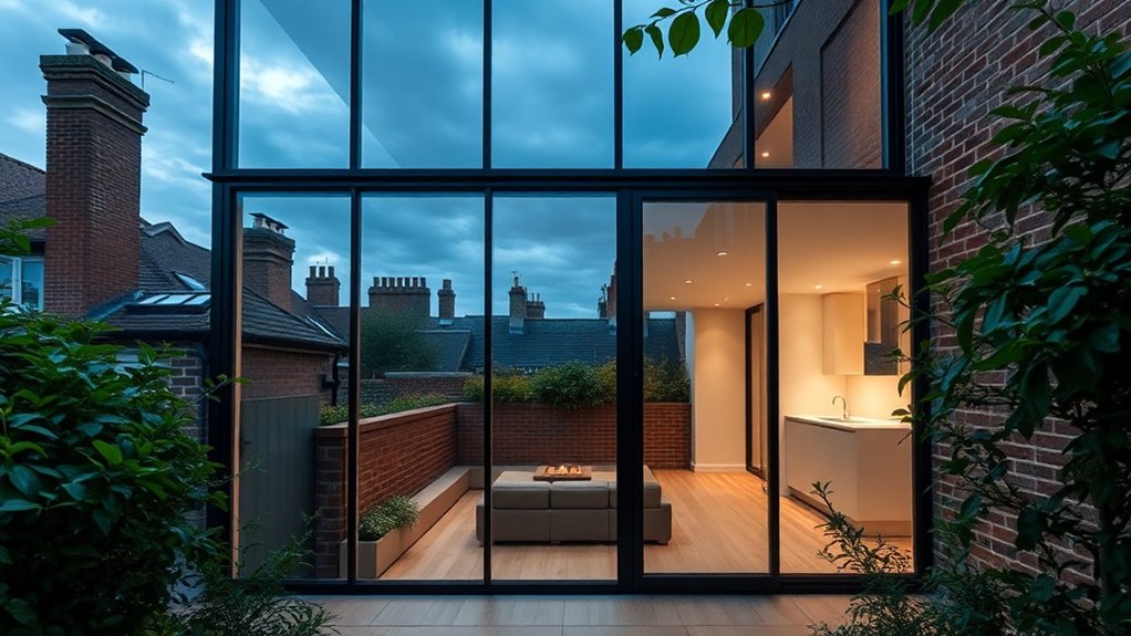 Glass Extension Walls Hanwell